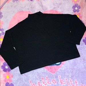 Forever 21 black ribbed knit sweater